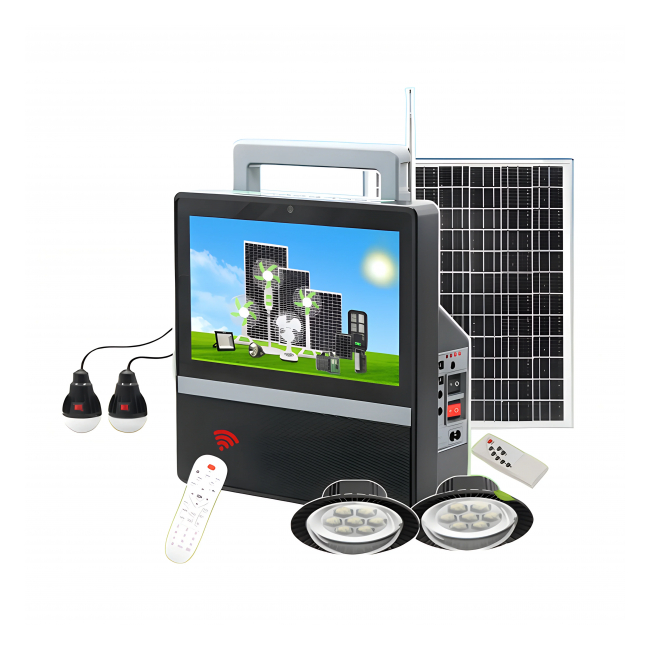 Kit panou solar cu TV putere 200W multifunctional GDLight GD-8088 NNN