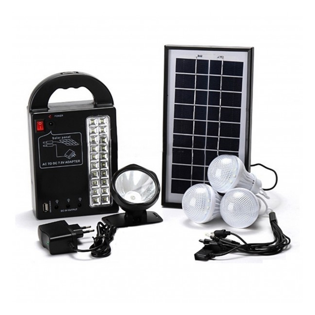 Kit Solar 20+1LED, Lanterna Frontala, USB, 3 Becuri, 4V GDPLUS GD8215