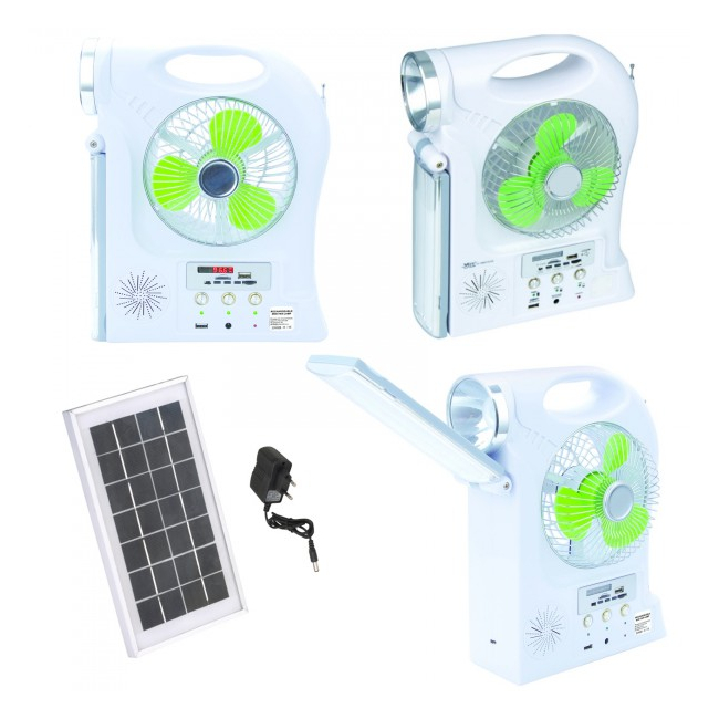 Kit Solar Lampa LED 1W, Neon, Ventilator, Radio, SD si USB YJ5865FSYKT