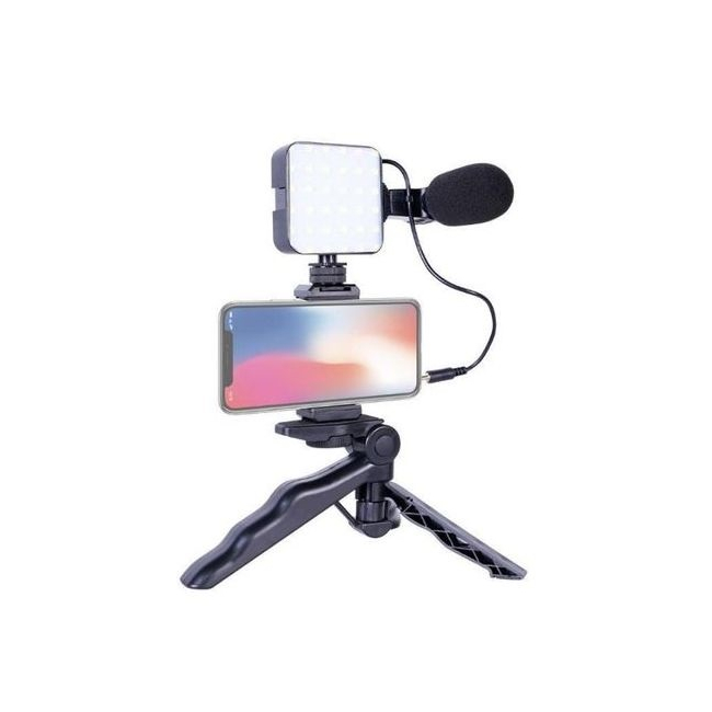 Kit Video Suport Telefon, Lampa LED, Microfon si Trepied KD4920