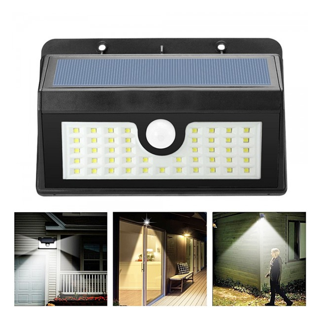 Lampa 45LED Incarcare Solara cu Senzor de Miscare si Lumina, On/Off