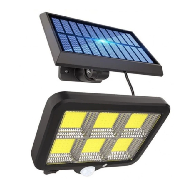 Lampa Perete LED COB 30W cu Senzori si Alimentare Solara, Buton On/Off