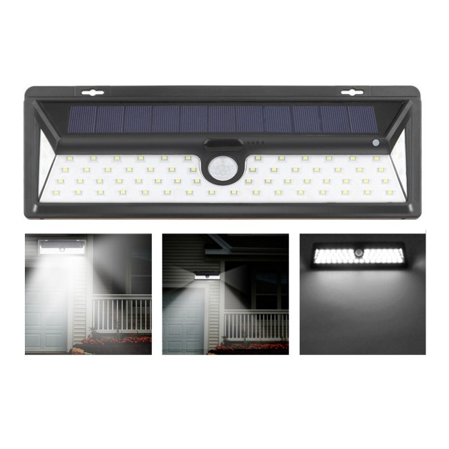 Lampa 66LED Incarcare Solara cu Senzor de Miscare si Lumina, On/Off