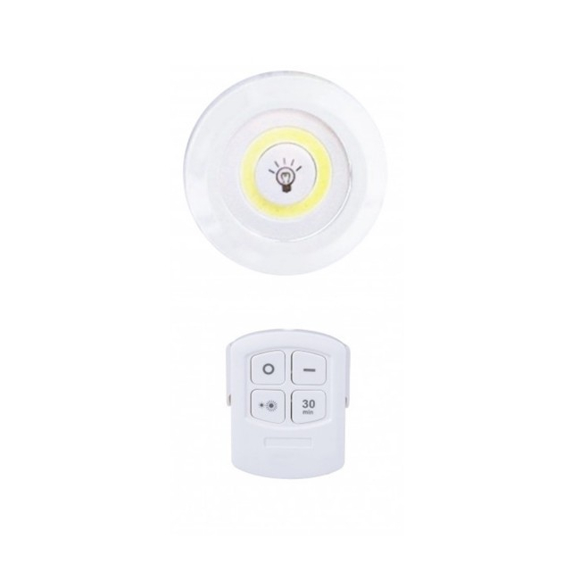 Lampa COB LED 3W pe Baterii, cu Telecomanda