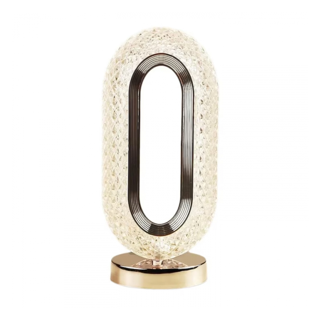 Lampa Diamond Crystal LED Aurie la USB cu 3 temperaturi de culoare DNC65668