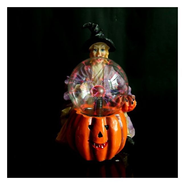 Lampa Glob cu Plasma Suport Vrajitoare Halloween