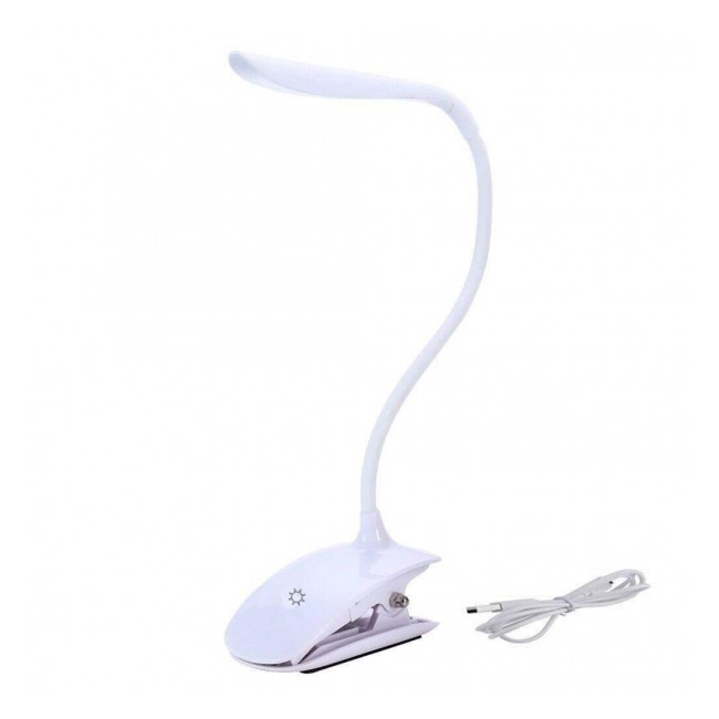 Lampa LED Veioza cu Acumulator, Prindere Birou Incarcare USB MH006