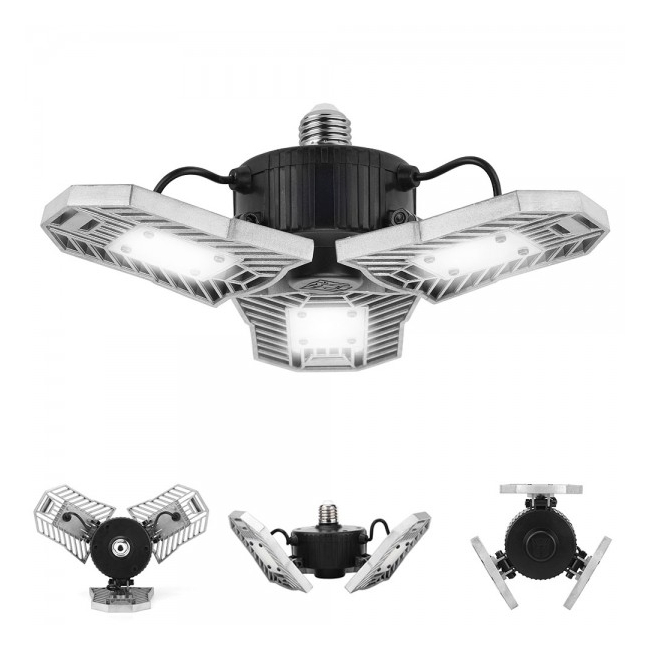 Lampa LED Pliabila 90 Grade 60W 6000lm Alb Rece E27 SW019