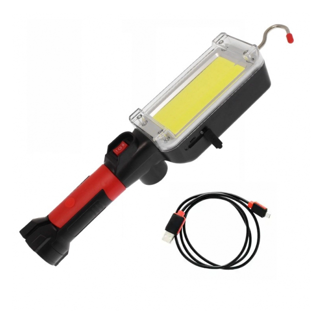 Lampa Lucru COB LED, Acumulator la USB, Magnet Carlig Agatare ZJ8859B