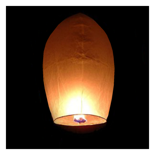 Lampion Zburator Oval 80x40cm