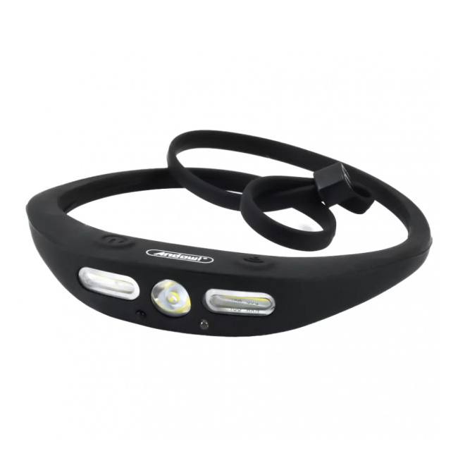 Lanterna Cap Frontala Banda Flexibila LED XPG COB Senzor Andowl QTD160