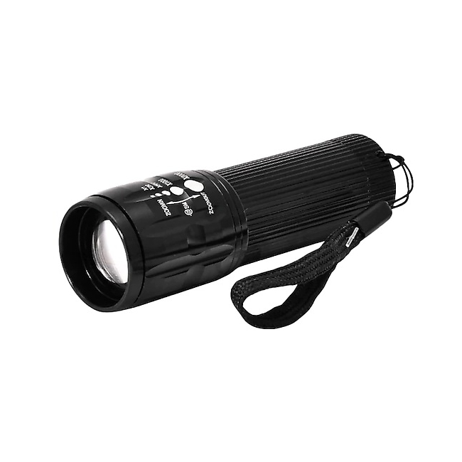 Lanterna de Mana Metalica Zoom LED 1W pe baterii EC86 19A026 XXM