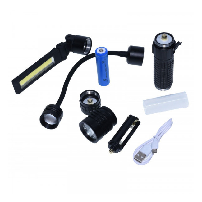 Lanterna Kit 3in1 cu Lampa LED si Acumulator USB LNTKIT31 XXM