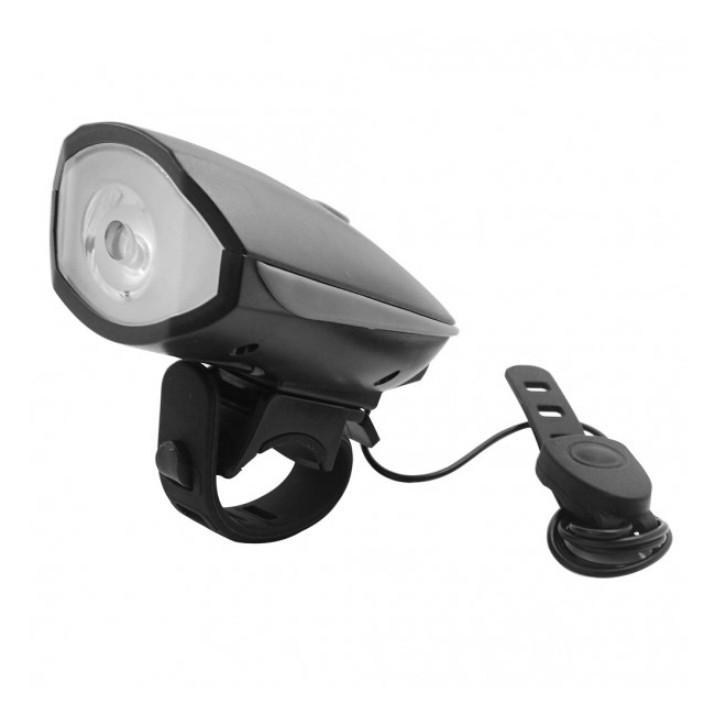 Lanterna LED 1W Far pentru Bicicleta cu Sonerie, pe Baterii FY056