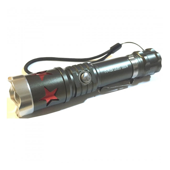 Lanterna LED 1W Power Light Star cu Zoom si Acumulator 18650
