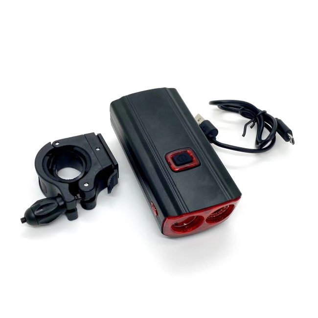 Lanterna LED 3W Far Bicicleta cu Suport, Incarcare la USB 581B