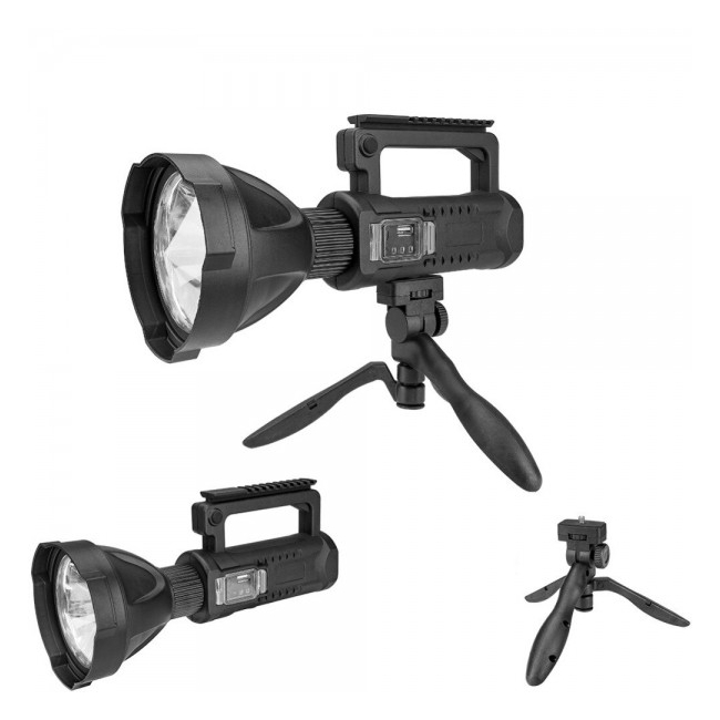 Lanterna LED Reincarcabila la USB cu Maner 4 Faze Tripod P50 10W W590