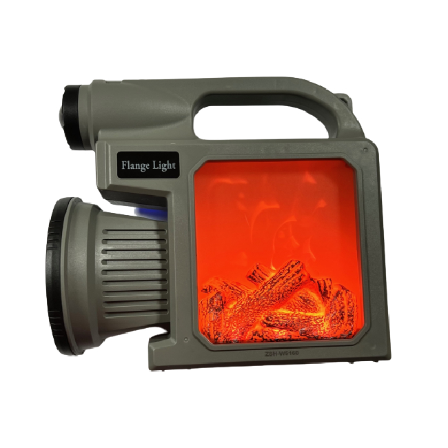 Lanterna LED Solara si USB-C Semnalizare Rosie, Decor Semineu W5160A