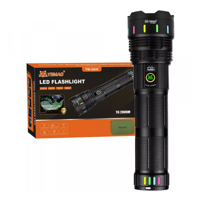 Lanterna LED USB-C Acumulator 451350 Zoom 4000lm YEMAO YM-G646 NDD