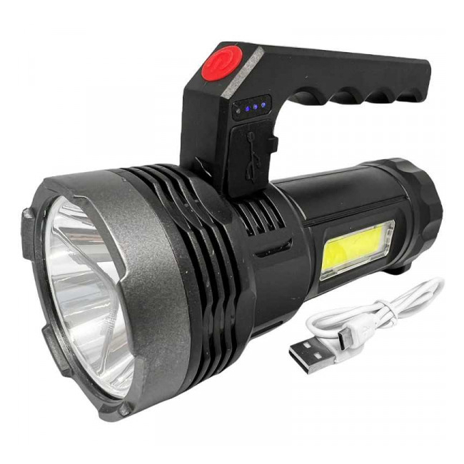 Lanterna LED+COB cu Maner, Acumulator, la USB BK899