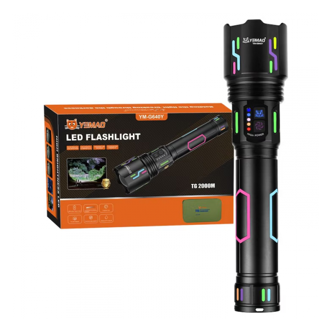 Lanterna LED RA 1800m 2400LM 15000mAh YEMAO YM-G640Y NDD
