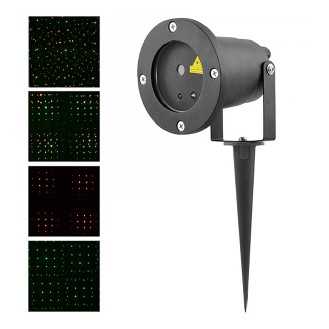 Laser Gradina tip Star Shower Puncte Rosii Verzi Senzor Lumina lZ15 YXCPD-09