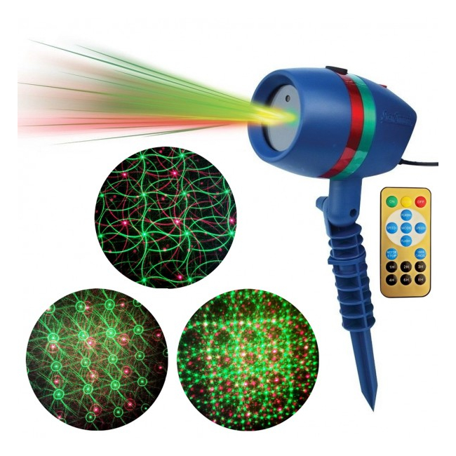 Laser Gradina tip Star Shower Rosu Verde cu Telecomanda LZ28023