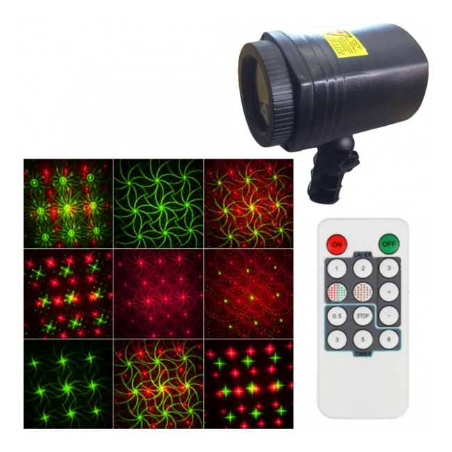 Laser Gradina tip Star Shower, Rosu Verde Telecomanda, Timer WL502C