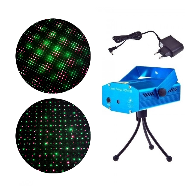 Laser Proiector Puncte Jocuri de Lumini Rosu Verde SD09