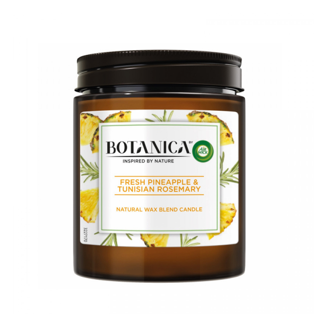 Lumanare Borcan Air Wick Botanica Ananas si Rozmarin 205g 40 Ore