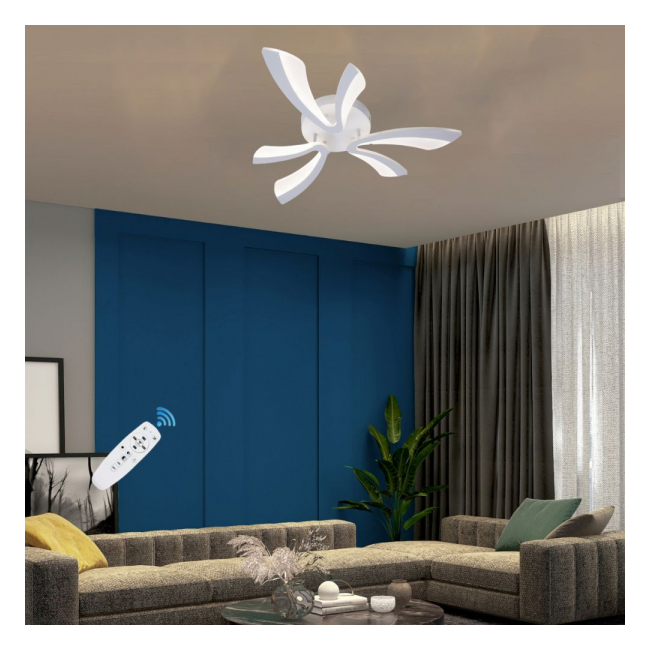 Lustra Led 40W 6 brate 3 culori telecomanda 610x90mm SPN DL75L033