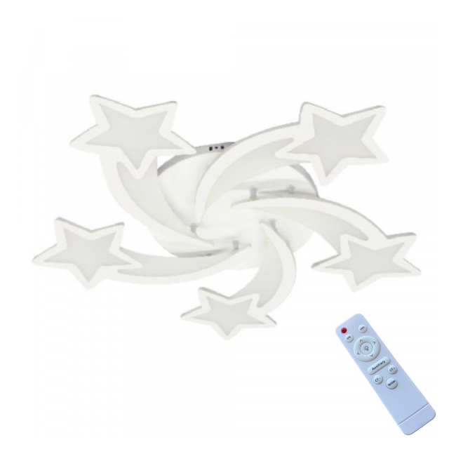 Lustra led dimabila stea 110W 5 brate 3 culori telecomanda SPN DL75L095