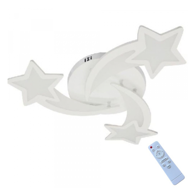 Lustra led dimabila stea 62W 3 brate 3 culori telecomanda SPN DL75L093