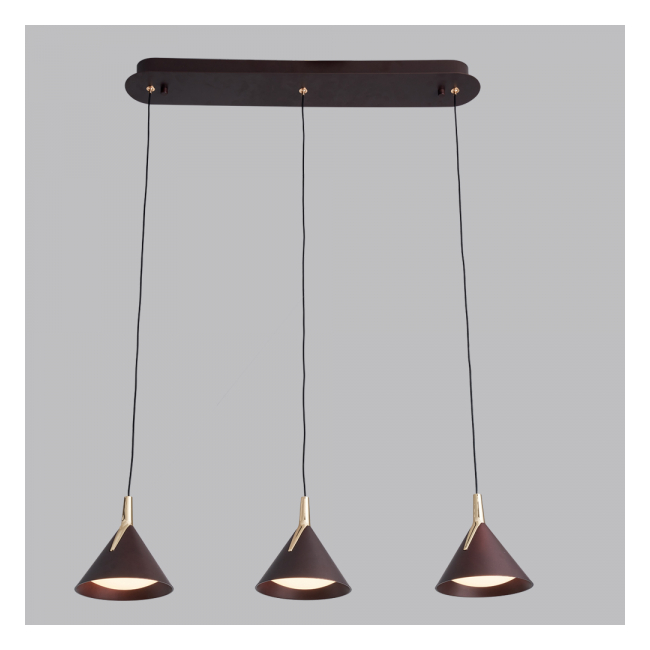 Lustra led Gemini cafenie 24W 700x150x1500mm SPN DL75L523