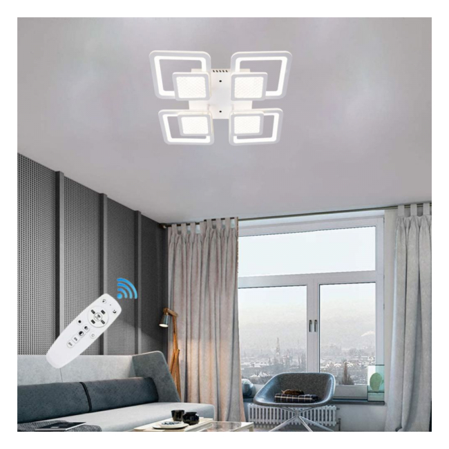 Lustra Led Patientia 100W 8 brate 3 culori telecomanda SPN DL75L058