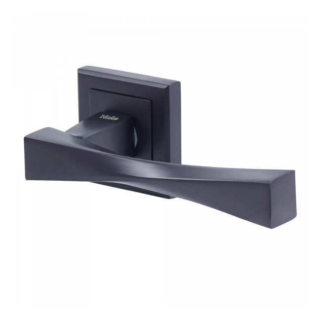 Maner rozeta patrata usa interior Yale Verona aluminiu negru 127x53.5mm MNR2700