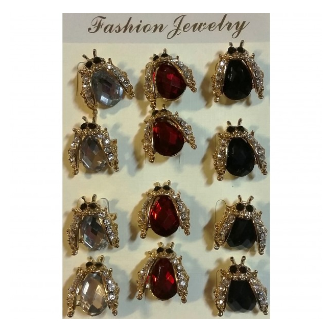 Martisoare 1 Martie Set 12 Brose Buburuze Cristal