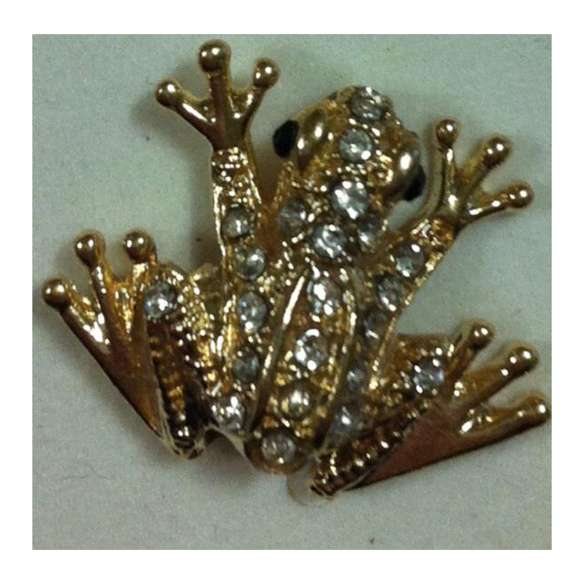 Martisor Brosa Broscuta Aurie cu Strasuri XZ232