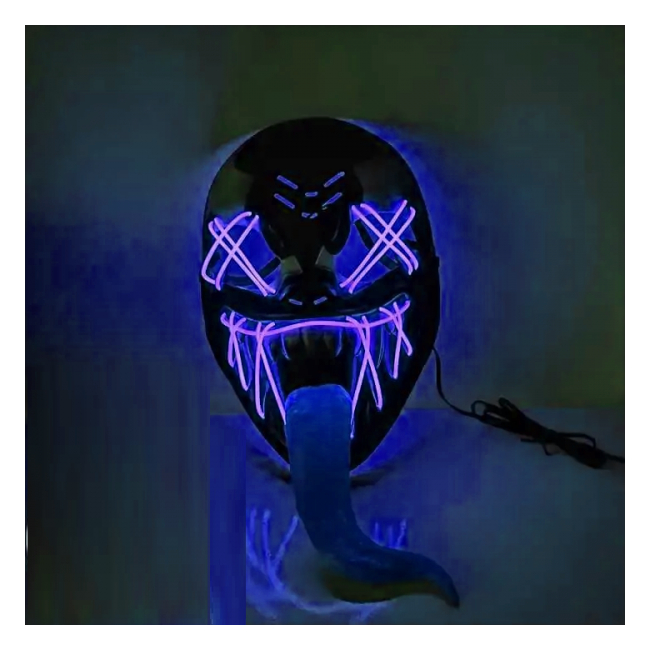 Masca Inspaimantatoare Luminoasa Costumatie Halloween Venom CXL