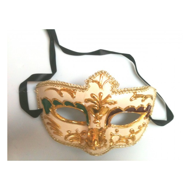 Masca Venetiana cu Model Culoare Aurie