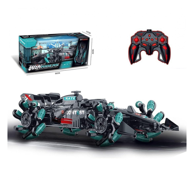 Masina de jucarie Drift Green Flash cu telecomanda 36cm turcoaz/negru YJ-089-2 CWT