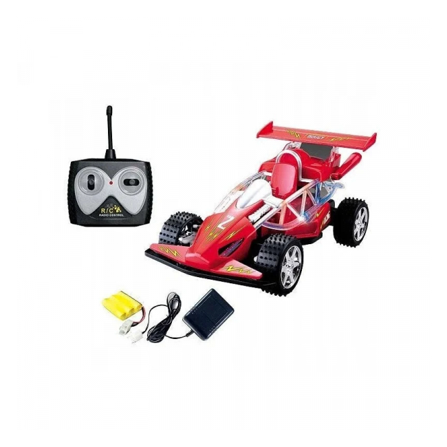 Masinuta de jucarie cu telecomanda tip Buggy scara 1:18 rosu-alb 65599 CWT
