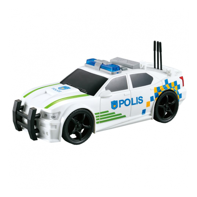 Masinuta de politie Polis cu frictiune sunete si lumini Wenyi WY500E CWT