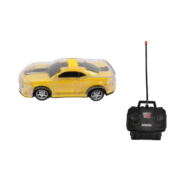 Masinuta pentru copii cu telecomanda scara 1:18 20x10x7cm galben 035 CWT