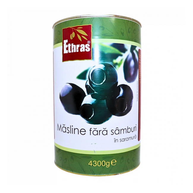 Masline negre fara samburi in saramura Ethras 2kg MGR28969