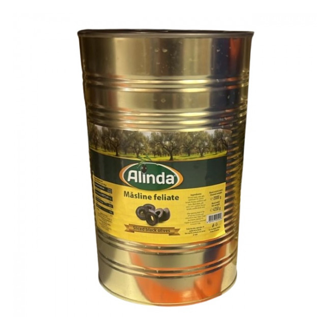 Masline Negre Feliate 2kg in saramura 4.3kg Alinda MGR