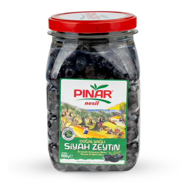 Masline Negre Naturale cu Samburi tip Gemlik 1kg Pinar Nesil MGR35417
