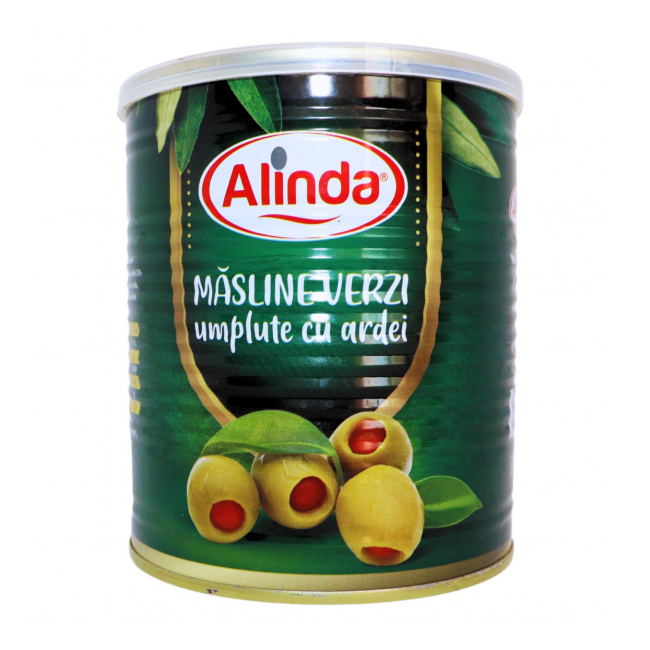 Masline verzi cu ardei Alinda 400g MGR17713