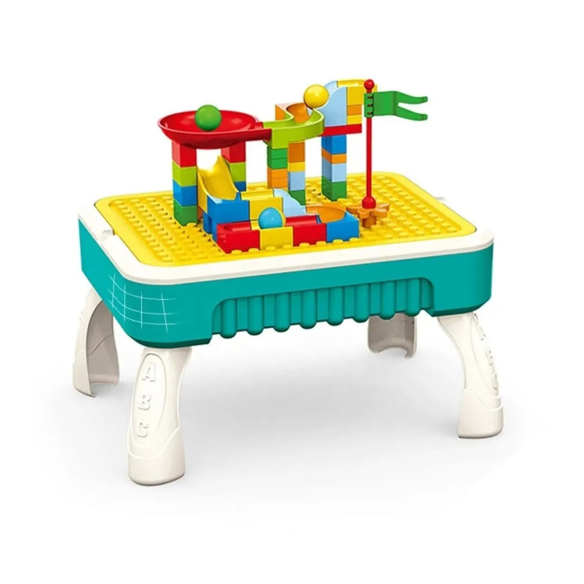 Masuta de joaca multifunctionala 2in1 50 pcs 35x26x20cm DIV. CULORI 188T-11 CWT