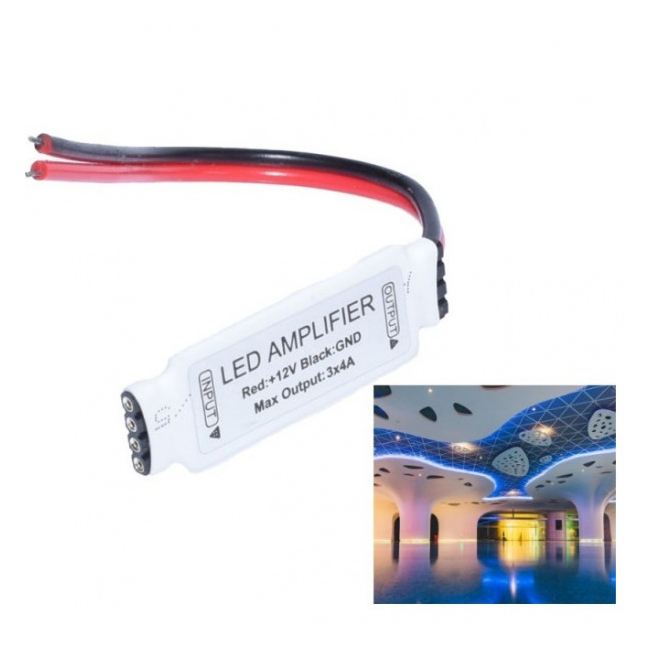 Mini Amplificator Semnal Banda LED RGB cu Fire 18A099 XXM